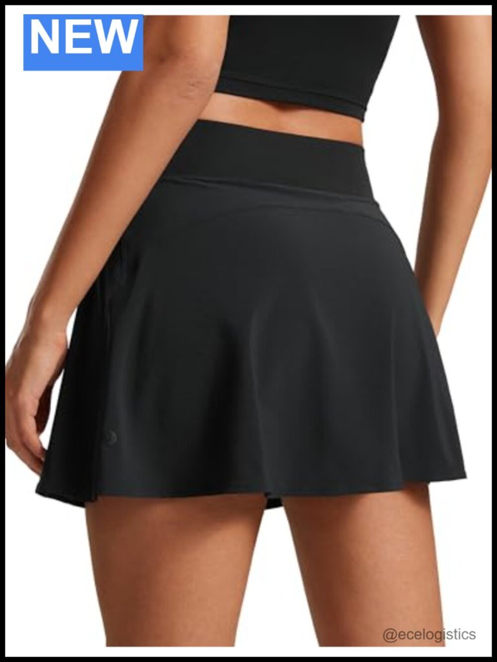 High Waisted Flowy Tennis Skirt with Pockets
